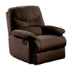 Arcadia Microfiber Glider Recliner Chocolate Brown AMF-00635