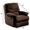 Arcadia Microfiber Glider Recliner Chocolate Brown AMF-00635