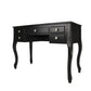 Cherub Vanity Set Featuring Stool And Mirror Black By Poundex PDX-F4146