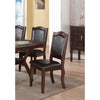 Contemporary Rubber Wood Dining Chair Set Of 2 Brown And Black PDX-F1338