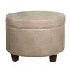 Faux Leather Upholstered Wooden Ottoman with Lift Off Lid Storage, Brown - K7685-E886 By Casagear Home