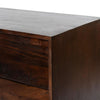 TV Cabinet with 4 Drawers and Wooden Frame Walnut Brown By The Urban Port UPT-262408