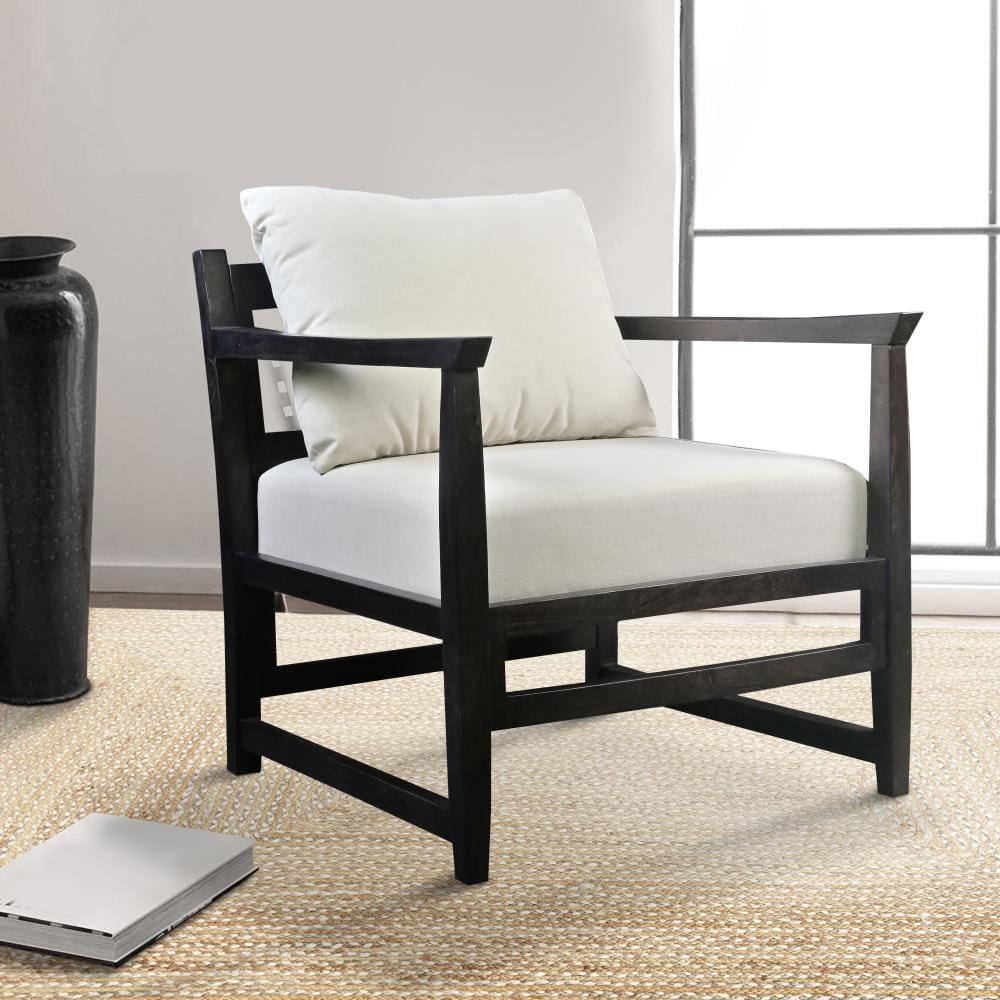 Malibu Accent Chair with Open Wood Frame By The Urban Port UPT-270562