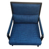 Upholstered Armchair Accent chair with Wood Frame Set of 2 Blue and Black By The Urban Port UPT-270568