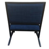 Upholstered Armchair Accent chair with Wood Frame Set of 2 Blue and Black By The Urban Port UPT-270568