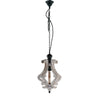 Perth Wooden Chandelier With Metal Chain And One Bulb Holder White ABH-35539