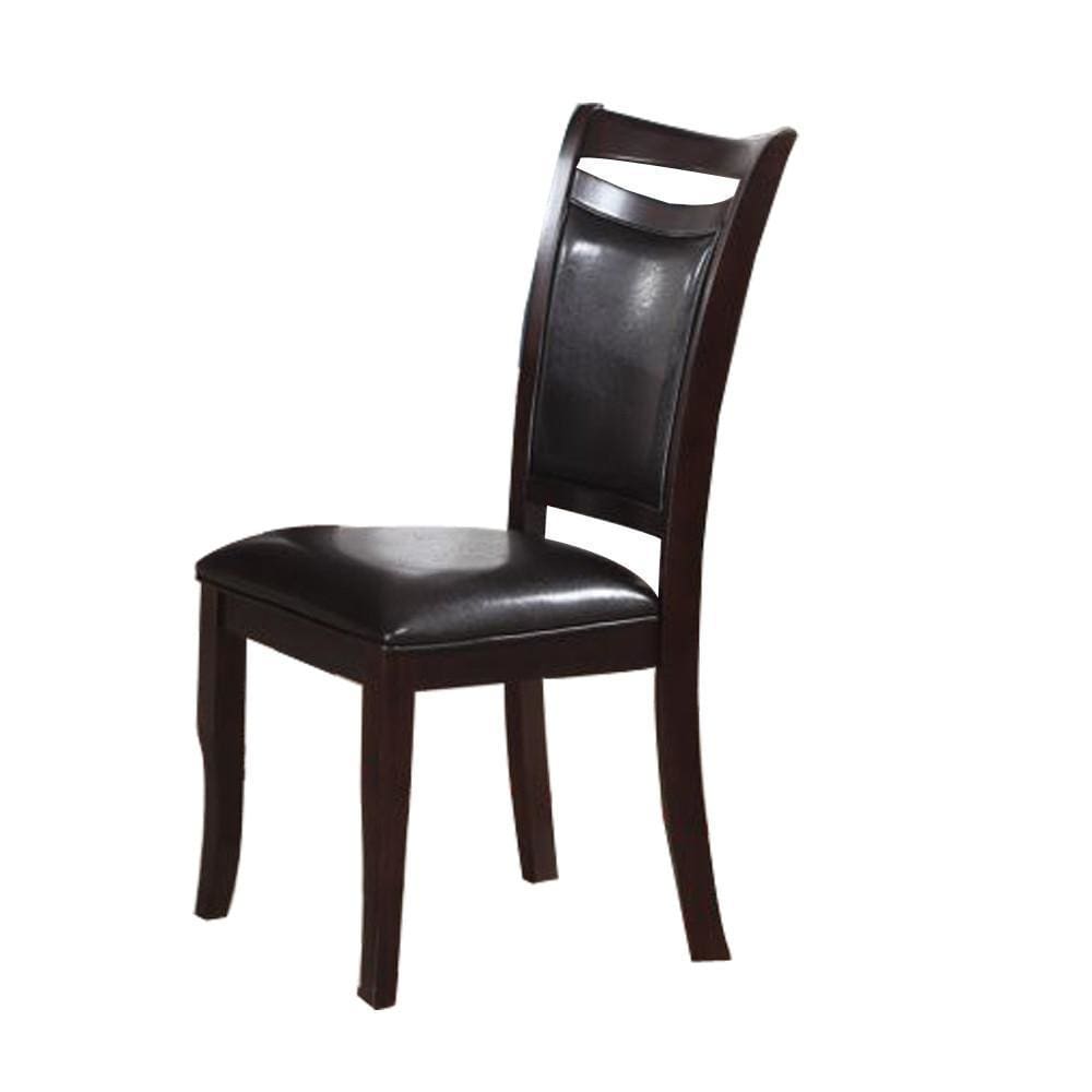 Retro Style Set Of Two Wooden Dining Chairs In Dark Brown PDX-F1388