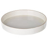 Sturdy Wooden Round Tray White ABH-42537-WHIT